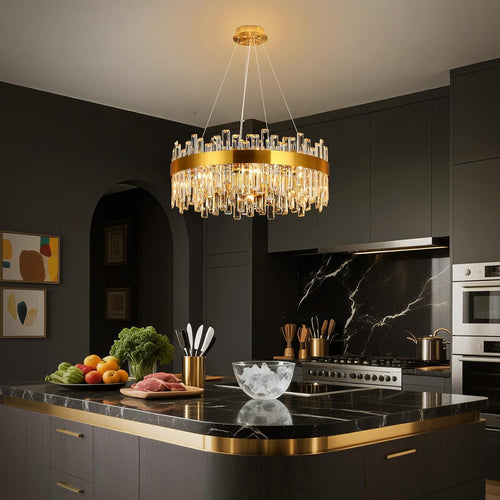 Crystal Gold Chandelier