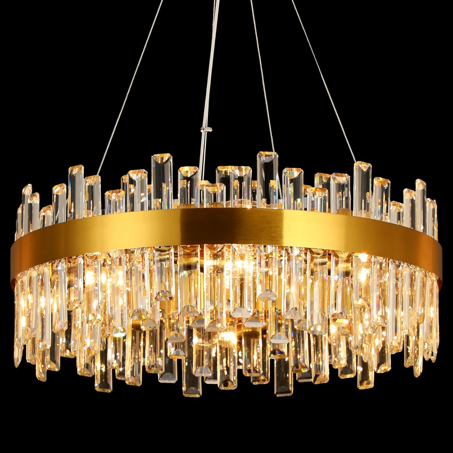 Crystal Gold Chandelier