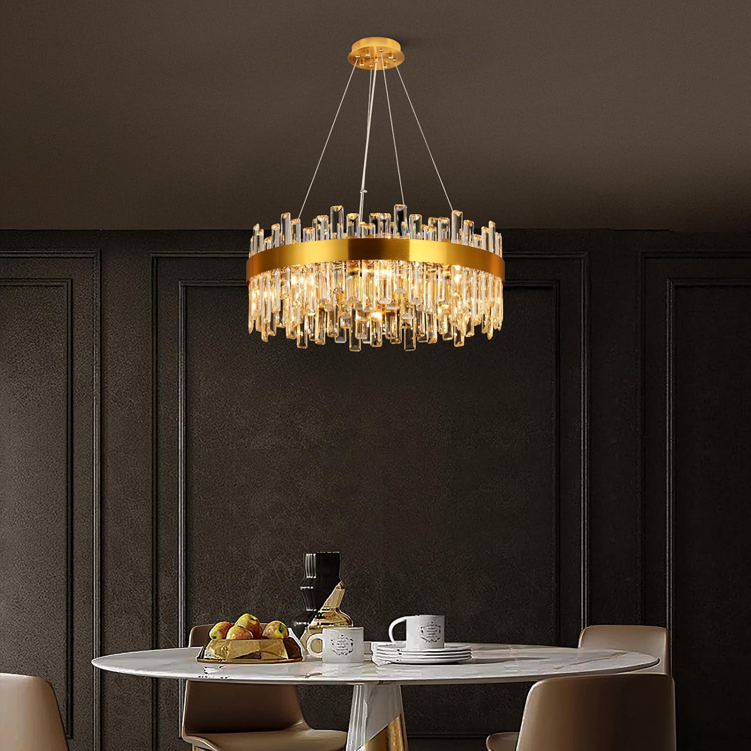 Crystal Gold Chandelier