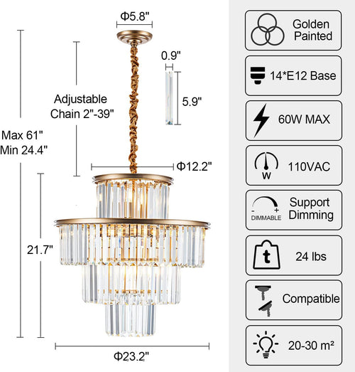 Modern Crystal Chandelier